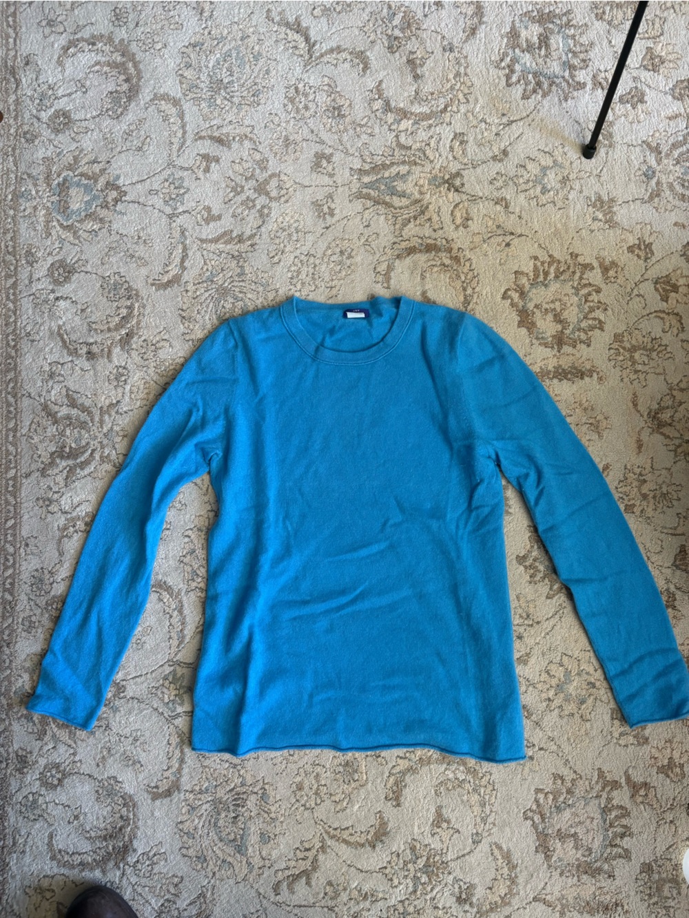 J. Crew Teal Cashmere Crewneck Sweater